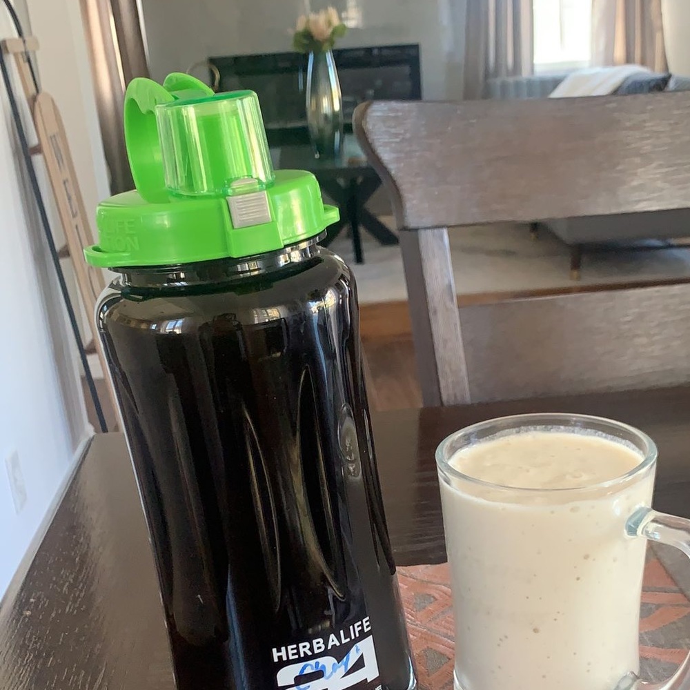 Water bottle plastic used for display